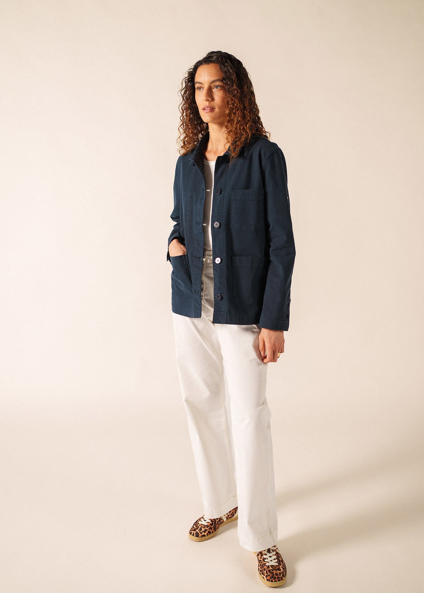 ALIZE French Chore Jacket (NAVY) – Calypso St Barth