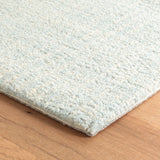 Crosshatch Hand Micro Hooked Wool Rug | Sky