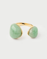 Green Aventurine Gravity Ring