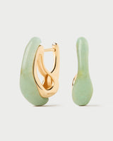 Green Aventurine Brisa Hoops