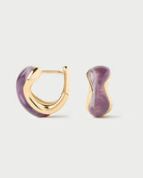 Amethyst Musa Hoops