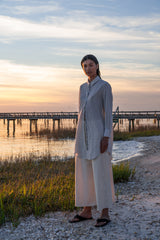 The Twill Wide Leg Pant