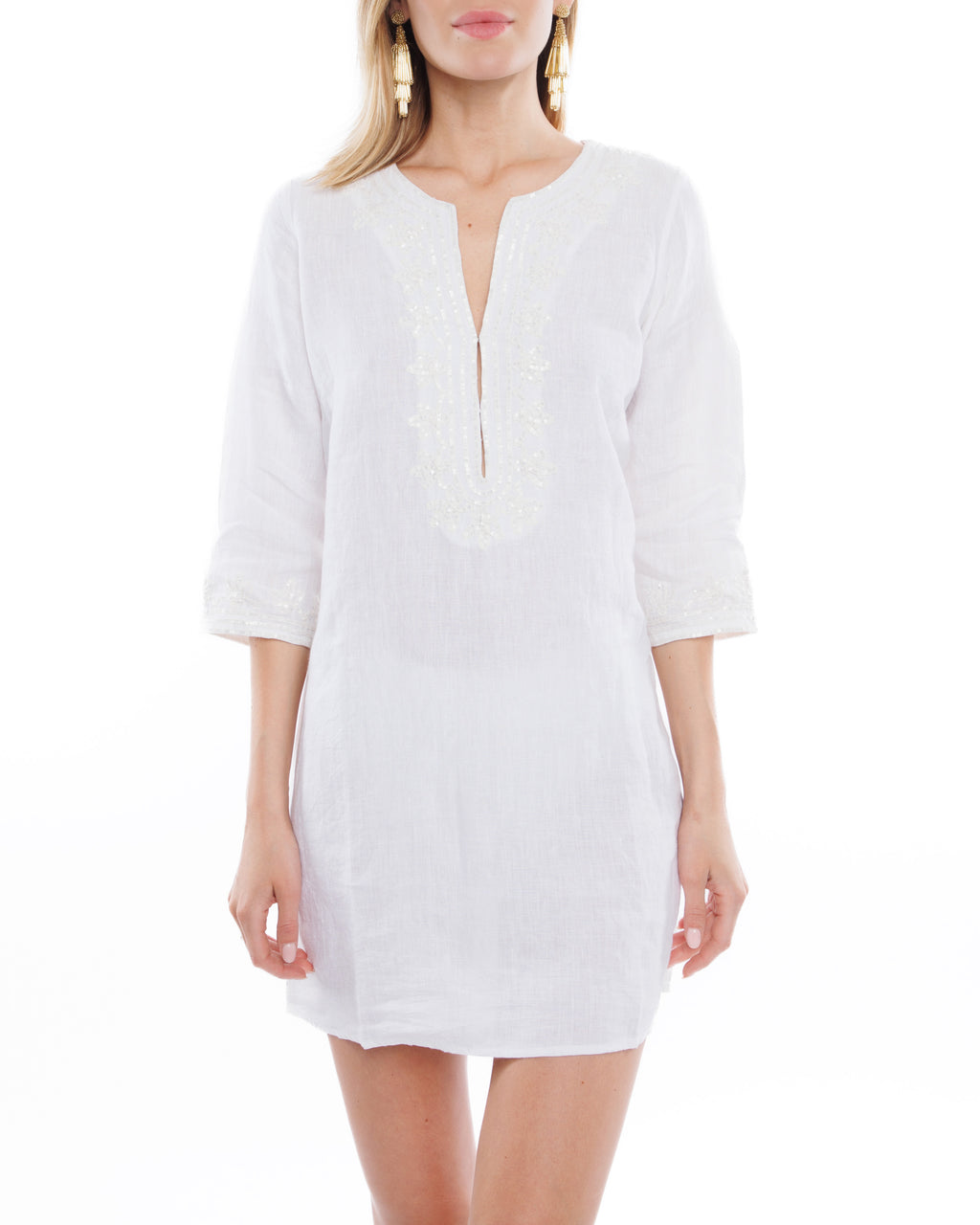 Calypso St. Barth Women's Cara Tunic - White - Casual dresses Calypso St. Barth Women's Cara Tunic - White - Casual dresses