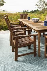 Diamond Handwoven Indoor/Outdoor Rug | Slate/Light Blue