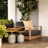 Darlene Outdoor Sofa Chair - Charcoal