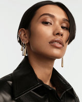 Large Jupiter Silver Single Hoop