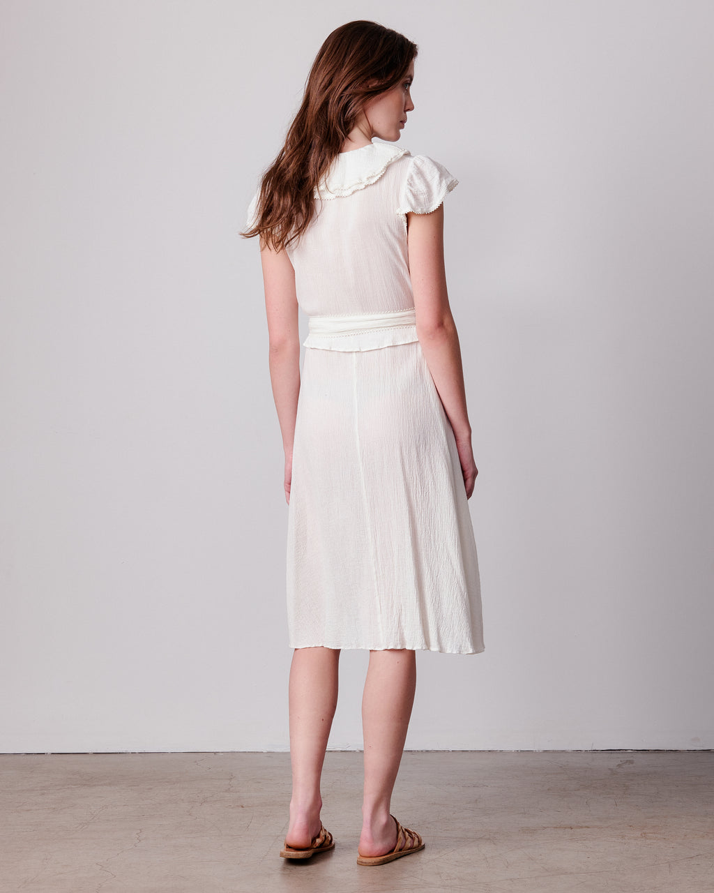 Woman's White Sadie Side-Wrap Dress – Calypso St Barth