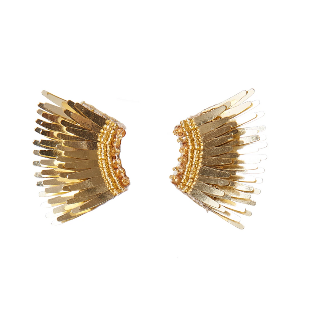 Mini Madeline Earrings Gold Calypso St Barth