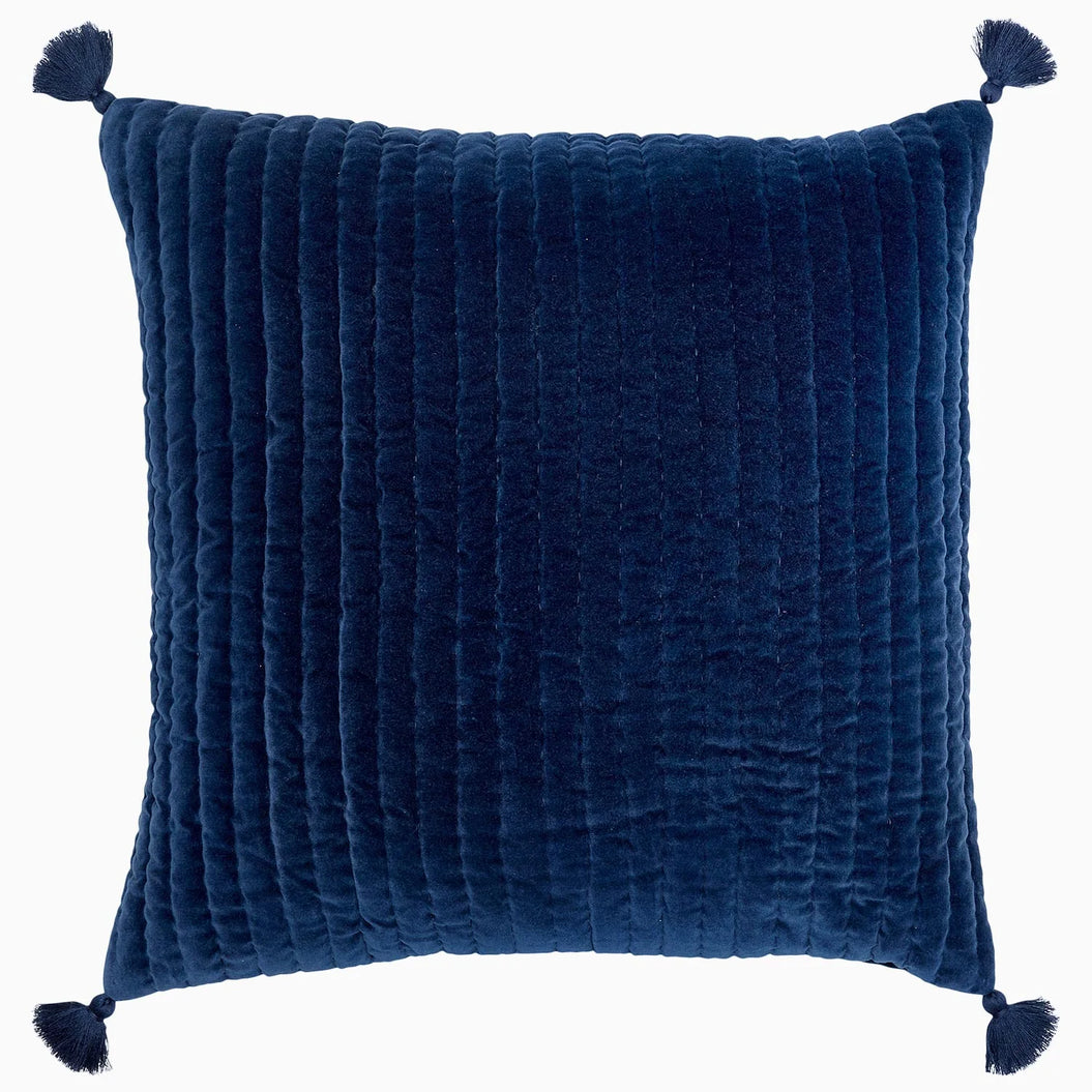 Velvet Indigo Decorative Pillow