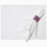 Stitched White Napkins (Set of 4)