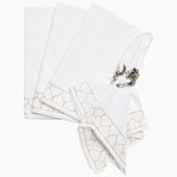 Stitched Gold Napkins (Set of 4)