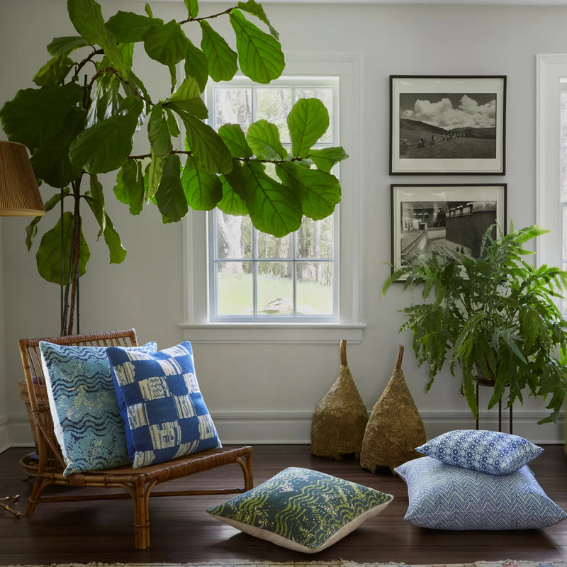 Thita Indigo Euro Pillow