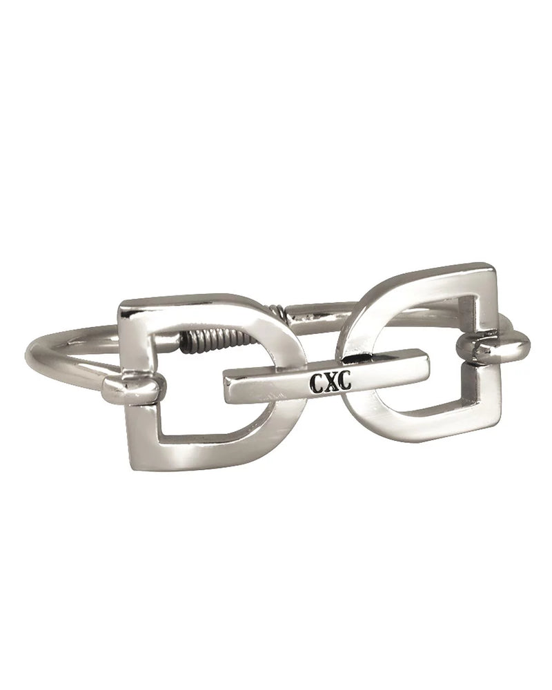 DC Stirrup Silver Bracelet