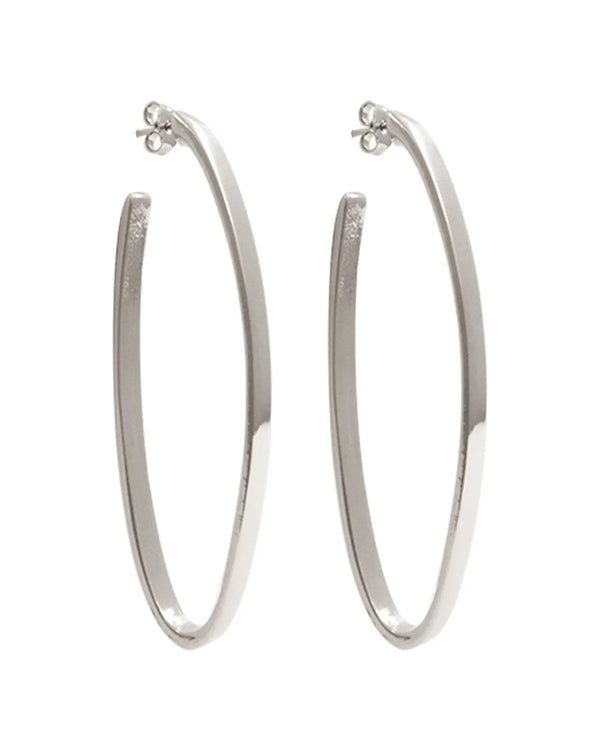 Oasis Silver Hoop Earrings