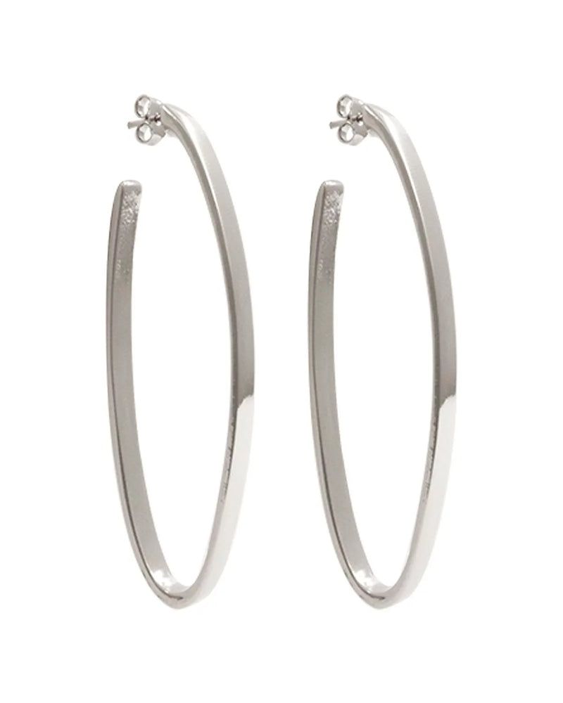 Oasis Silver Hoop Earrings
