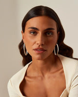 Oasis Silver Hoop Earrings