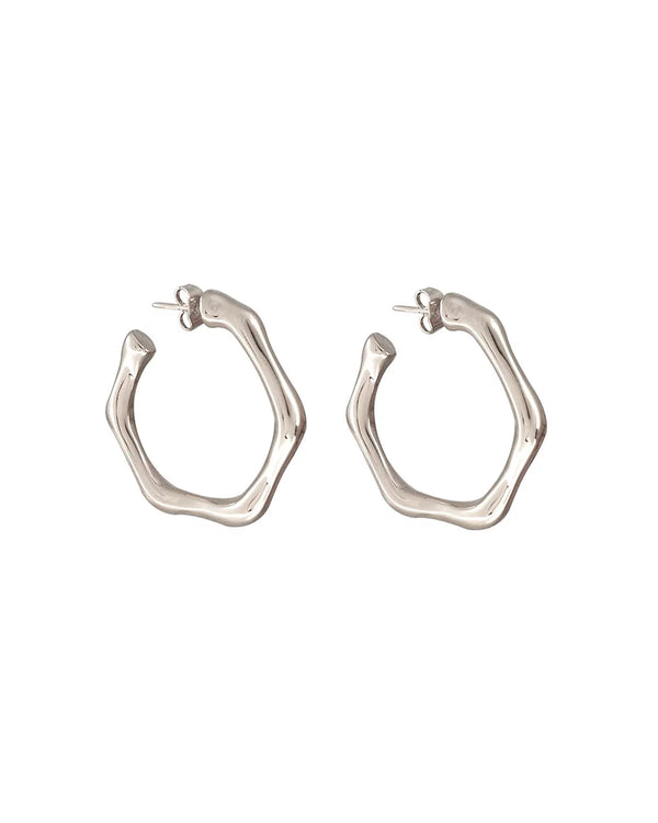 Bamboo Hoop Earrings