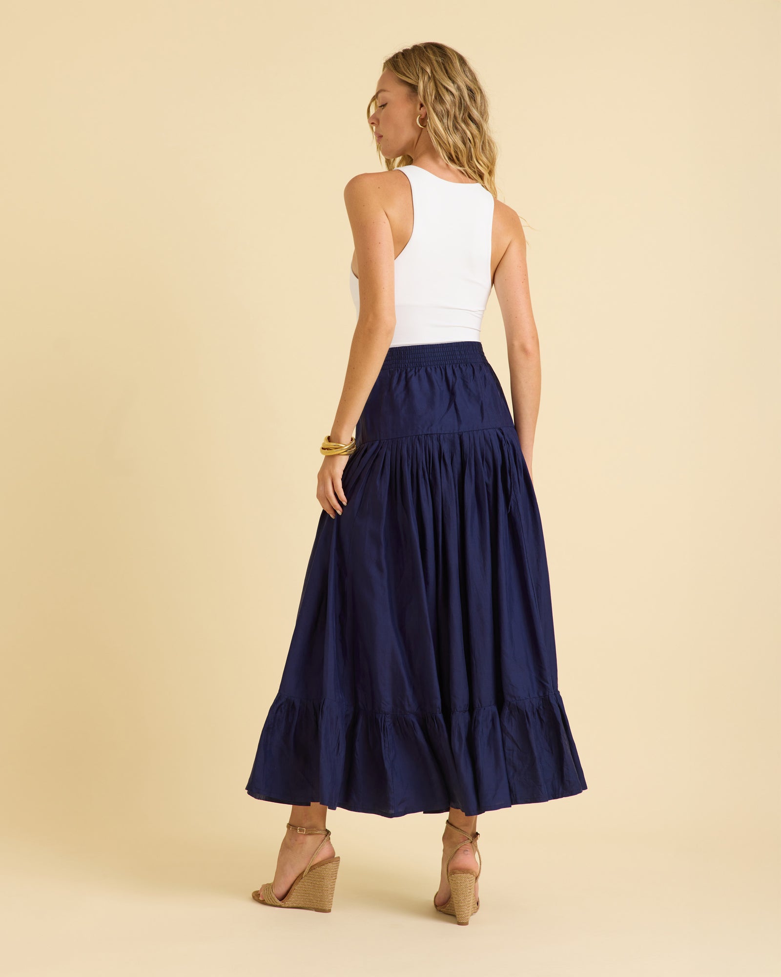 Woman's Navy Lourdes Skirt – Calypso St Barth