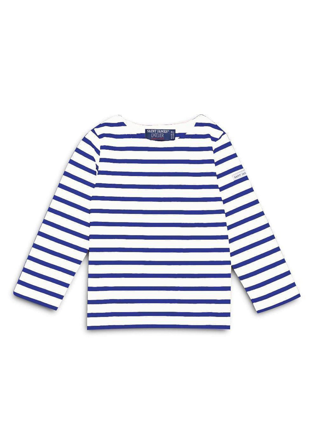 MINQUIERS KIDS Breton Shirt (WHITE / ROYAL BLUE)