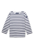 MINQUIERS KIDS Breton Shirt (WHITE / NAVY)