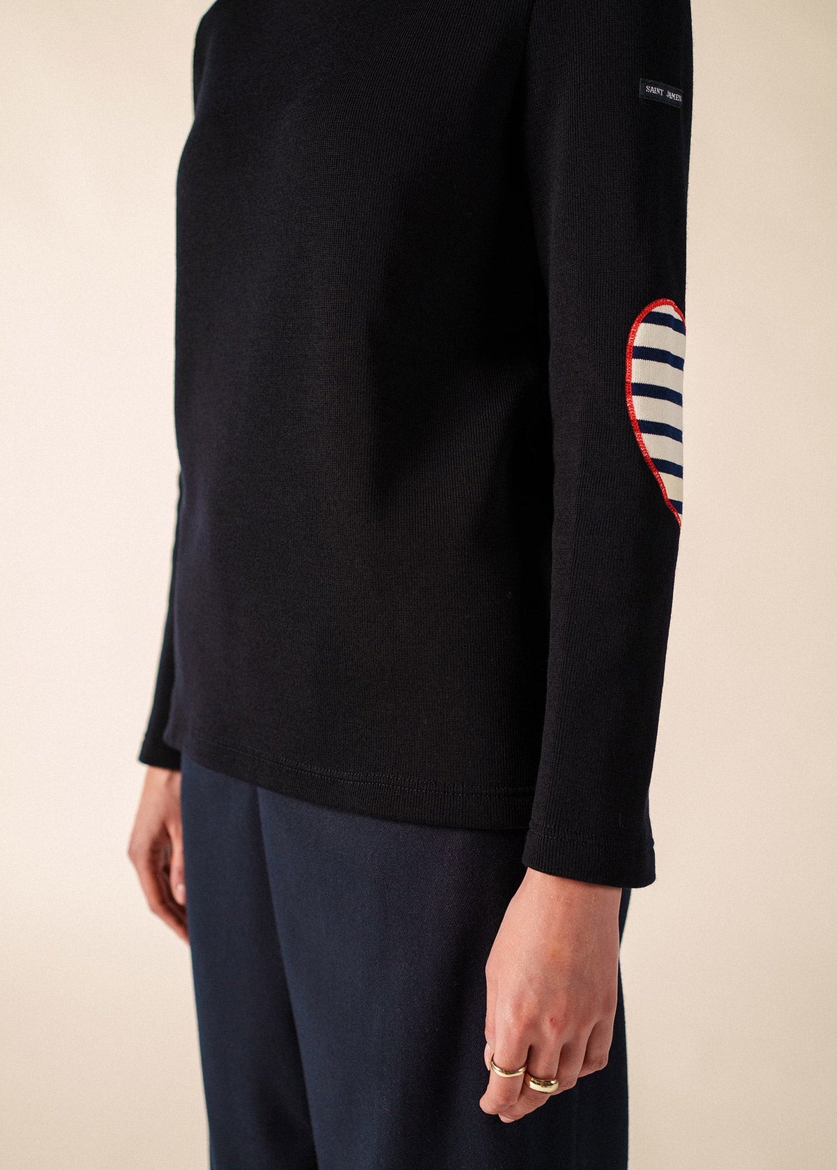 VAUJANY GEMINI SWEATER Wool Sweater (NAVY / ECRU / RED)