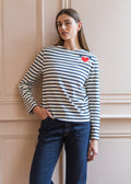PORTUNE Breton Shirt (ECRU / NAVY)