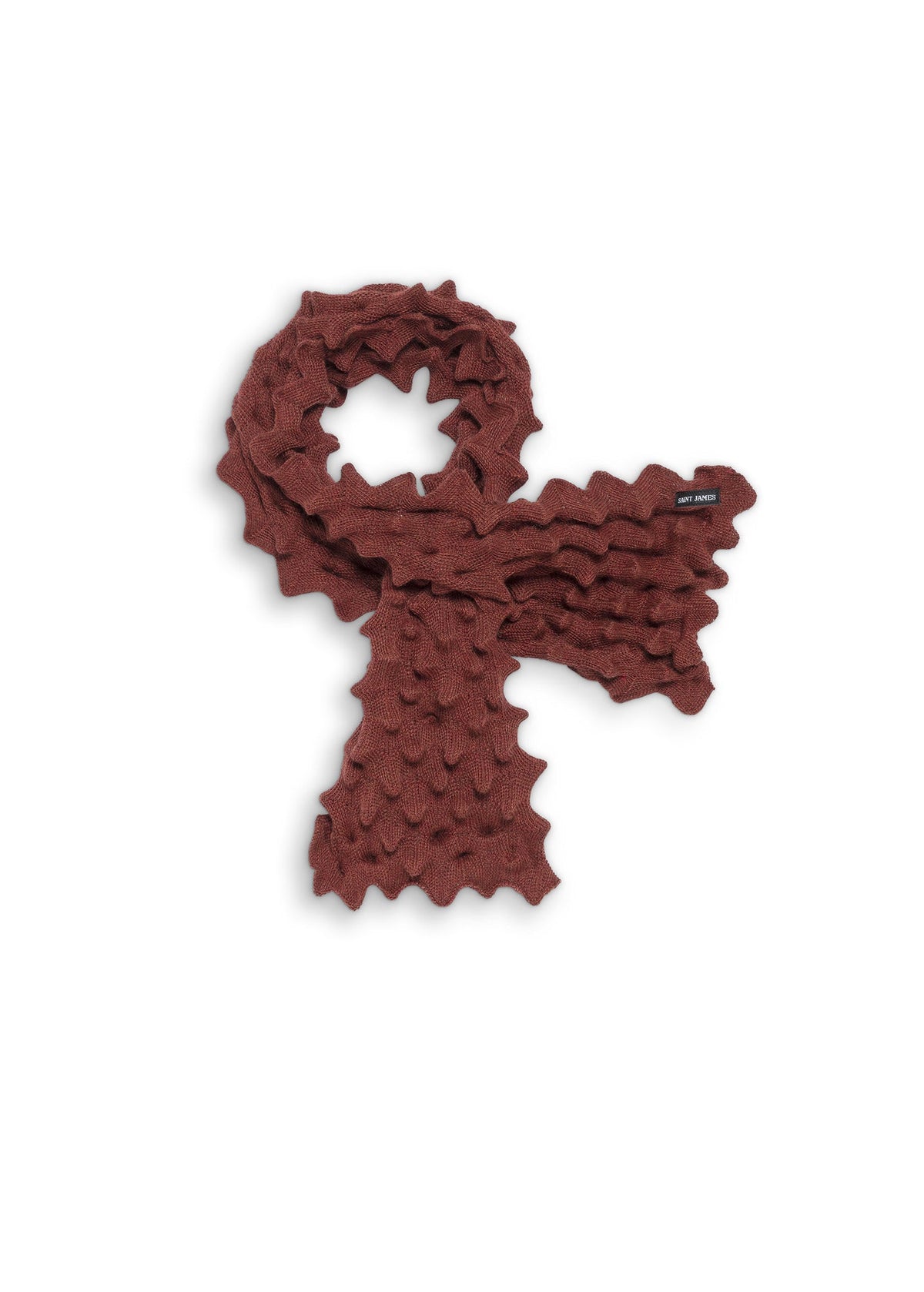 ALVEOLE Fancy Knit Scarf (TERRACOTTA MELANGE)