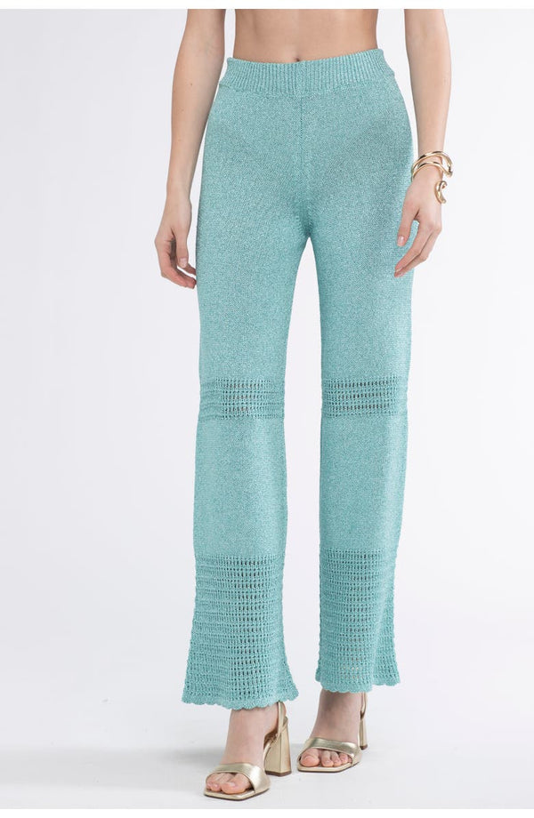 Tina Crochet Lurex Pants