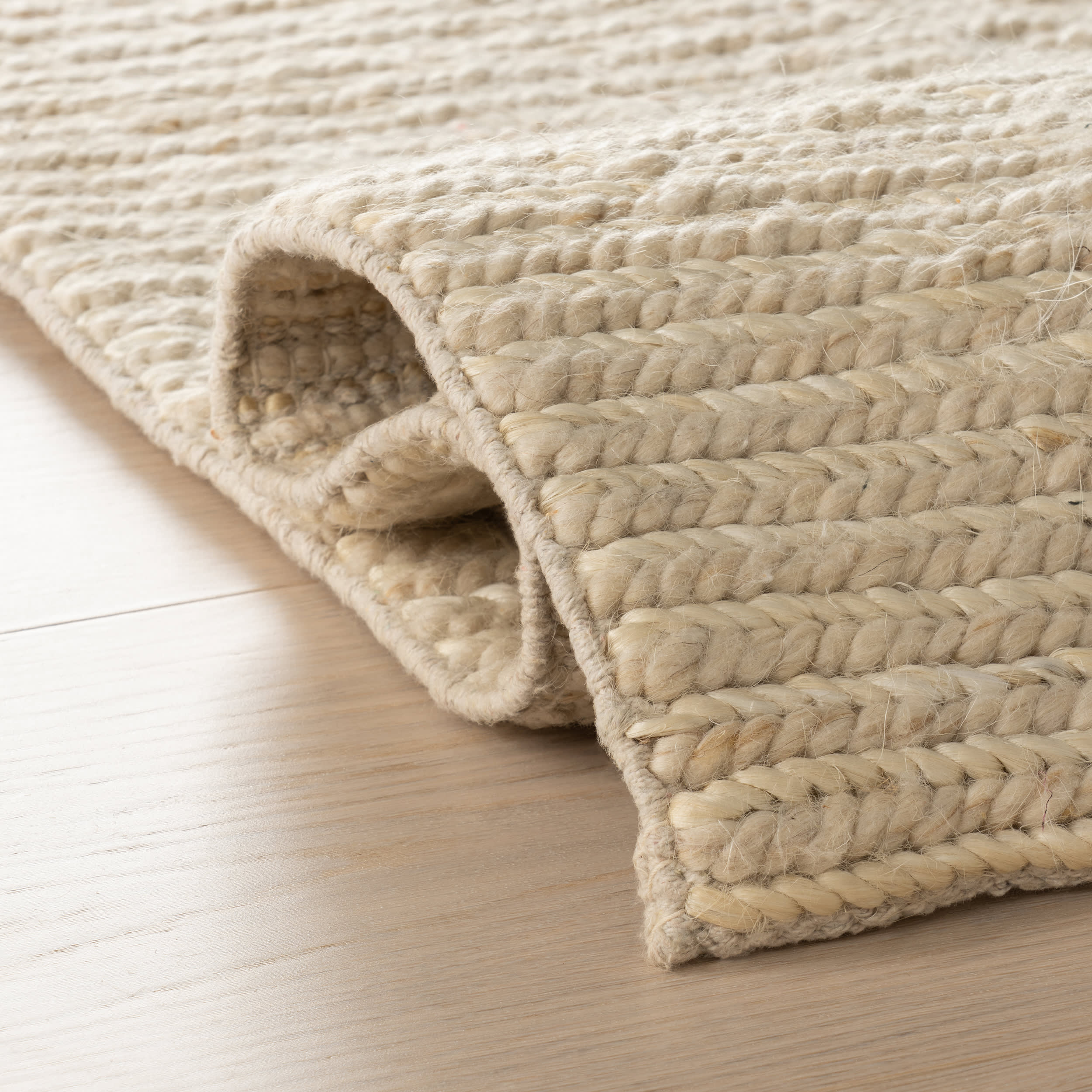 Hades Soumak Jute Rug | Ivory