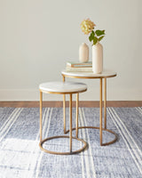 Malta Handwoven Wool Rug | Blue