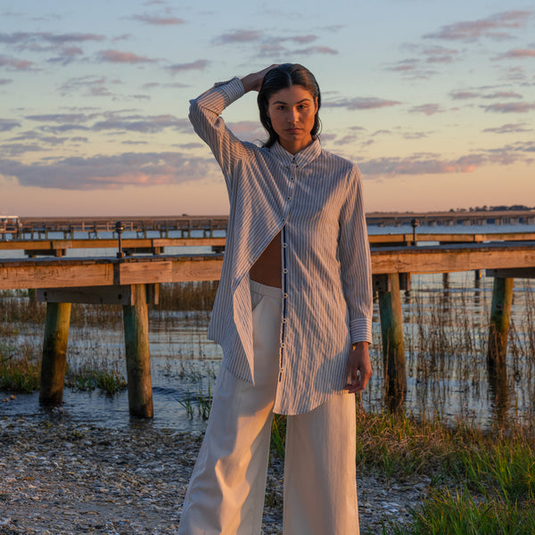 ボトムスその他 No.0955 P cago cotton bending PT (3color) Woman's Bone Twill Wide Leg Pant – Calypso St Barth