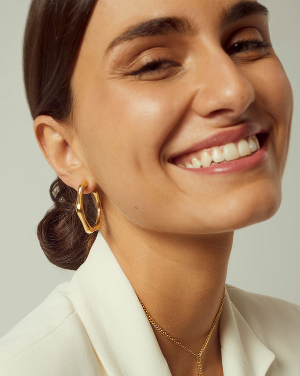 Bamboo Hoop Earrings