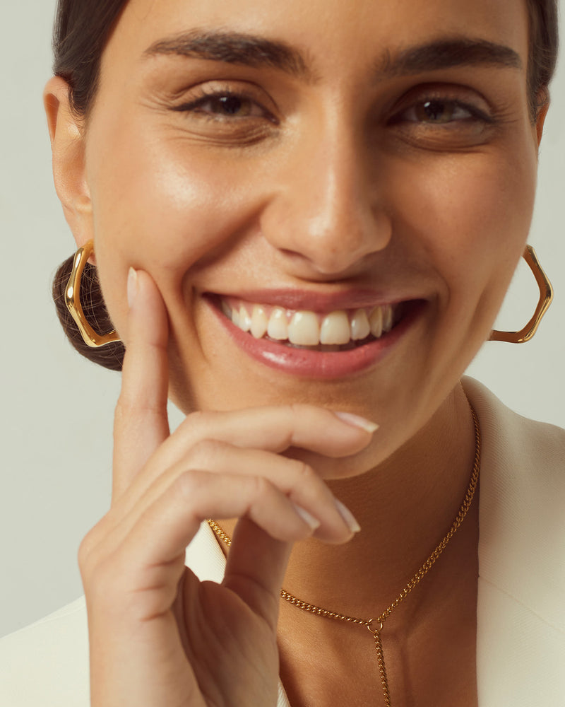 Bamboo Hoop Earrings