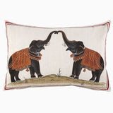 Two Elephants Pillow