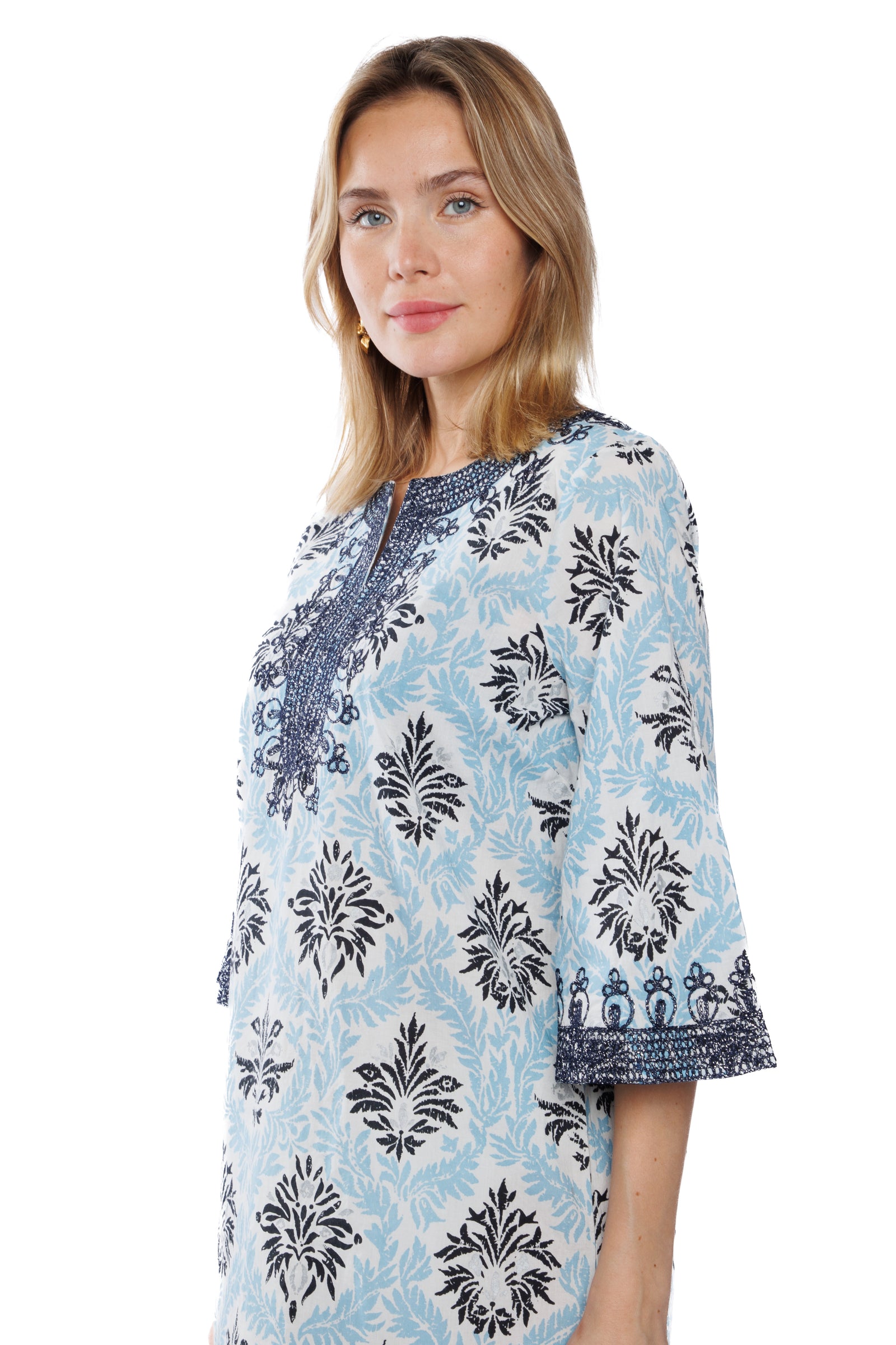 新品　CALYPSOカリプソ・セント・バース　サラ　マキシドレス　ワンピース　紺 Woman's Blue Clarissa Dress – Calypso St Barth