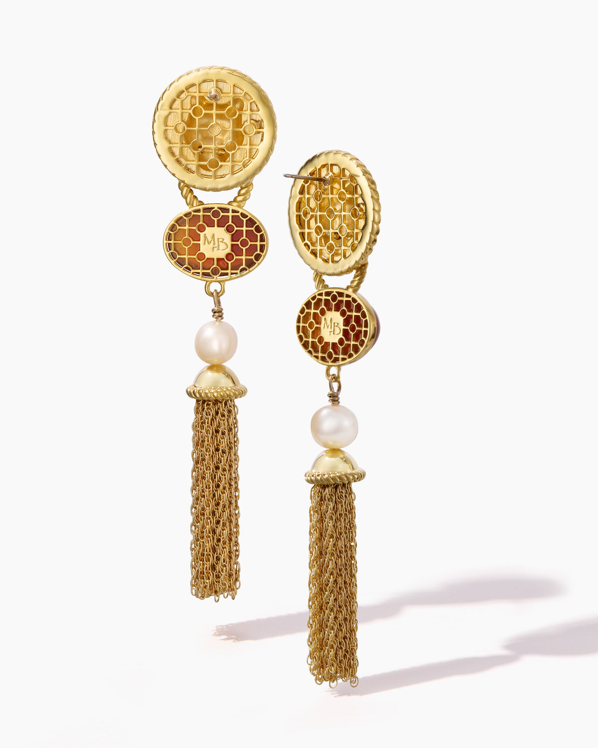 The East of Greenwich Earrings- Carnelian