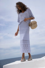 Gioca Crochet Maxi Skirt