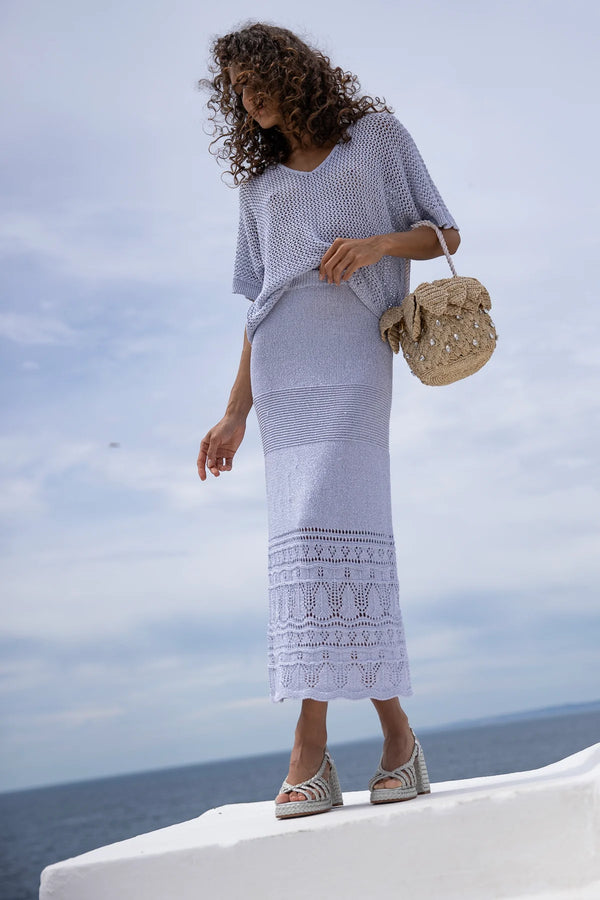 Gioca Crochet Maxi Skirt