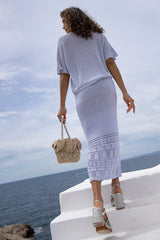 Gioca Crochet Maxi Skirt