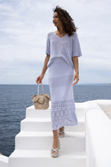 Gioca Crochet Maxi Skirt