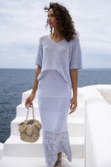 Gioca Crochet Maxi Skirt