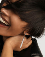 Pavé Supreme Jupiter Silver Single Hoop