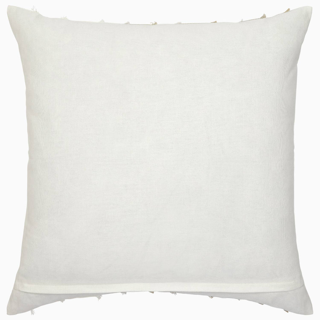 Fringed Natural Decorative Pillow