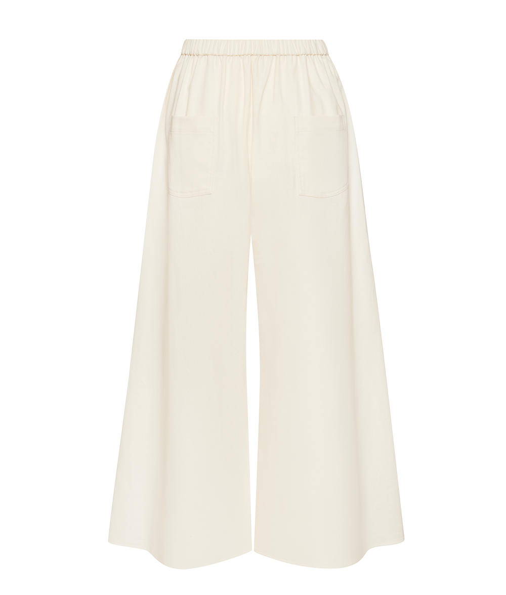 The Twill Wide Leg Pant