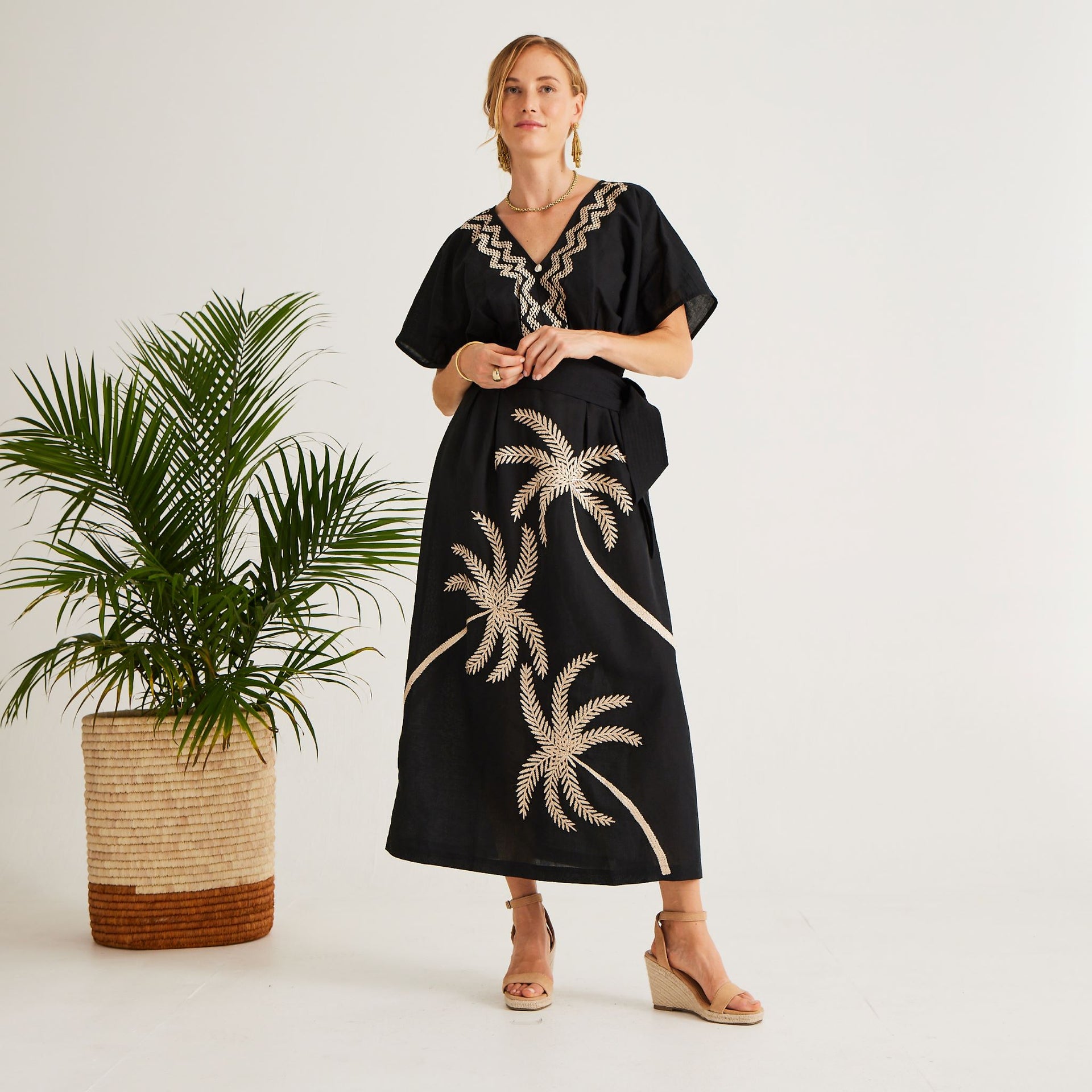 calypso st barth linen dress TEST Women's Gabrielle Slip Dress 55% linen Removable self mermaid bridal gown Select Size:US 0