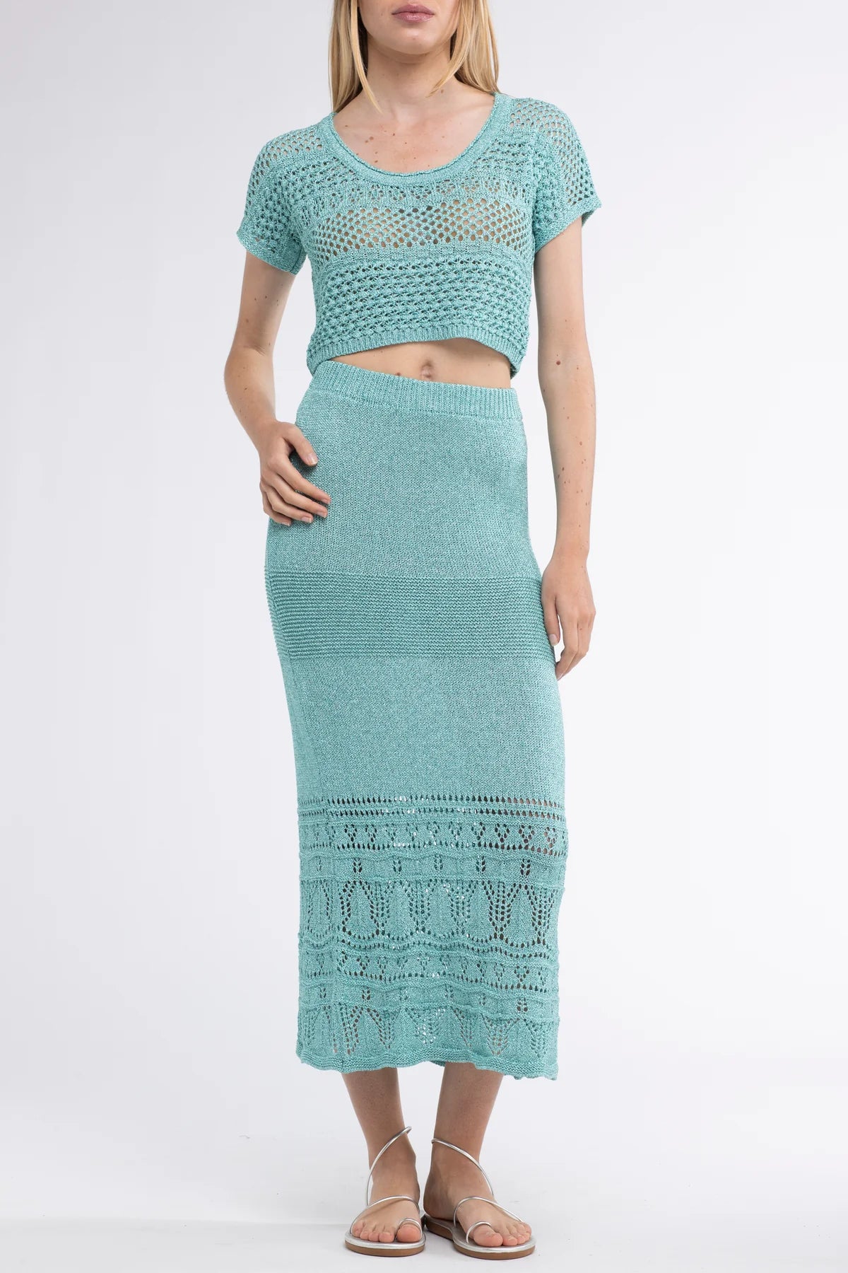 Gioca Crochet Maxi Skirt – Calypso St Barth