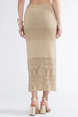 Gioca Crochet Maxi Skirt