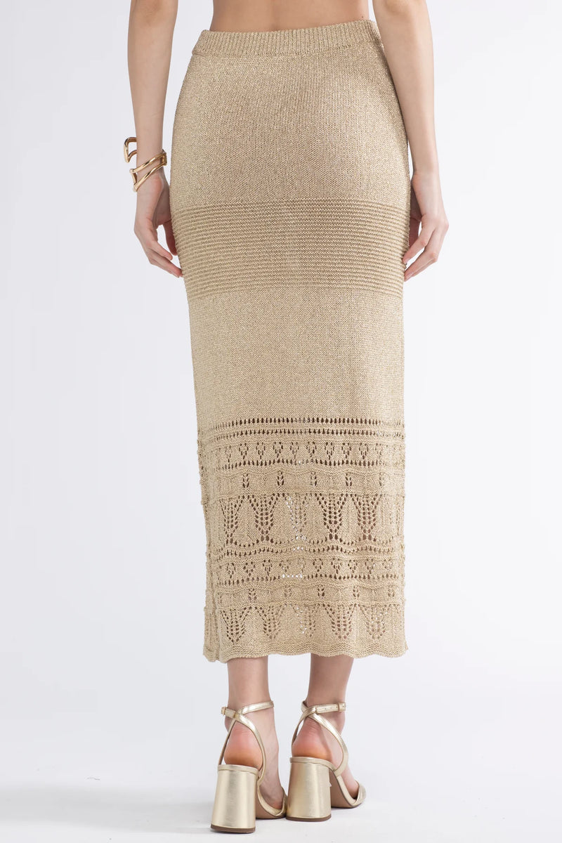 Gioca Crochet Maxi Skirt