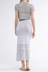 Gioca Crochet Maxi Skirt