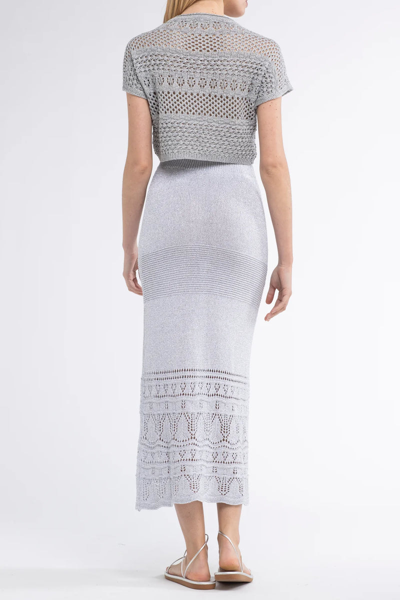 Gioca Crochet Maxi Skirt